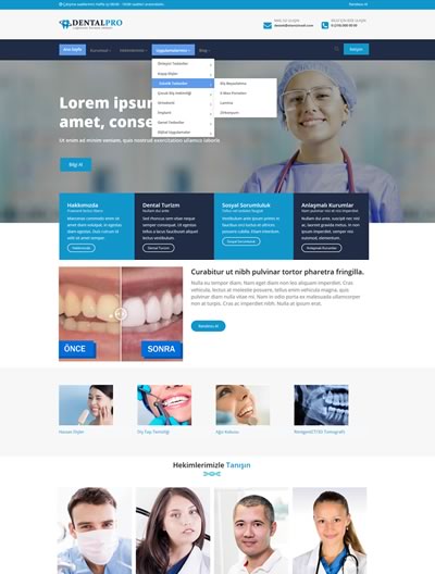 DentalPro Web Sitesi Tasarımı